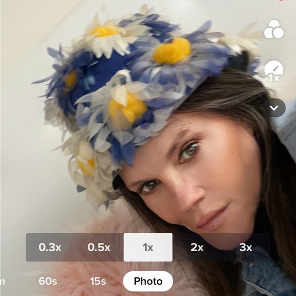 Vintage Floral Spring Hat 1950’s - Picture 5 of 7